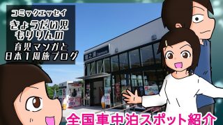 車中泊 龍野西サービスエリア 兵庫県たつの市 に行ってみた 全国車中泊スポット紹介 山陽自動車道のsa きょうだい児もりりんの育児マンガと日本１周旅ブログ